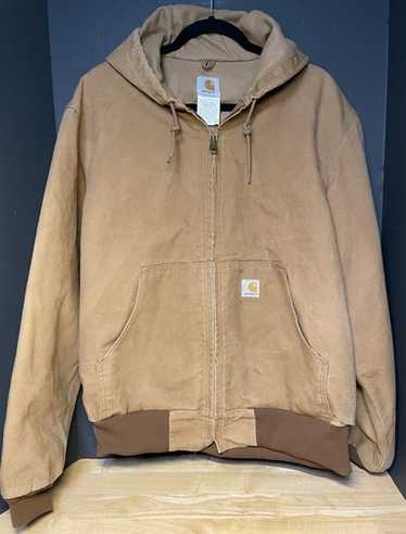 [中古]Carhartt J131-BRN ブラウン ジャケット M VINTAGE USA CARHARTT J131 BRN BROWN CANVAS THERMAL LINED