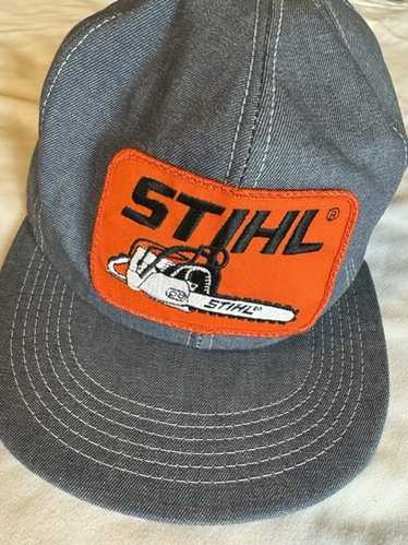 Rare Vintage Stihl Chain Saw Trucker Snapback Hat Cap K
