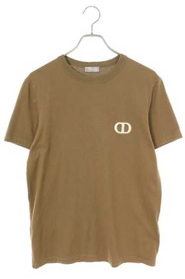 Dior CDアイコン Tシャツ カーキ christian dior 'CD' icon khaki green t-shirt size | Depop