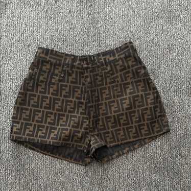 ショートパンツ Fendi Fendi Printed Crepe Shorts FR6643AUQMF1SAW_01?hash=