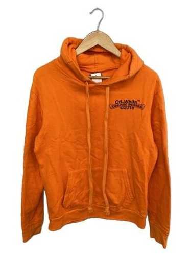 Chrome Hearts Men Off-White Hoodie Small Orange Black Logo