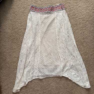 Preloved Women's Skirt - White/Multi - S – White … - image 1