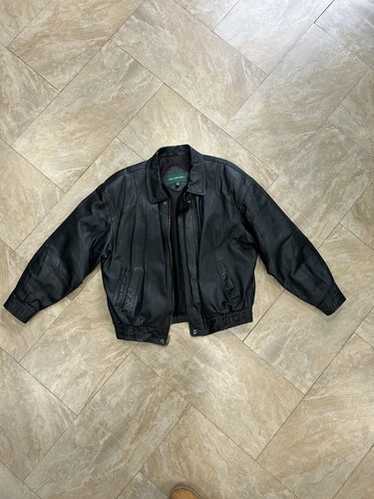 VINTAGE Hill &Archer Men 44 Suede Leather Bomber Jacket