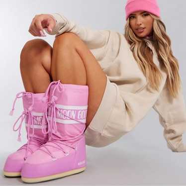 MOON BOOT ピンク EU36/38 ICON PINK NYLON BOOTS | Moon Boot®