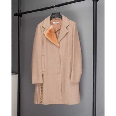 ジャケット・アウター prada 99aw fur nylon wool coat archive 99aw archive prada fur nylon wool coat