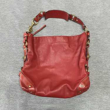Coach red shoulder/handbag purse - Gem