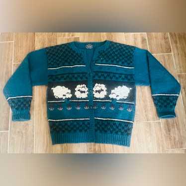 Vintage wool sheep print - Gem