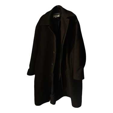 ジャケット・アウター STUDIO NICHOLSON WOOL LONG COAT Notch Coat in Dark Navy | Tailored Wool Coat | Studio Nicholson