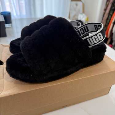 【値下げ】UGG SUPER FLUFF SLIPPER ブラック UGG® Super Fluff Slingback Slippers - Macy's