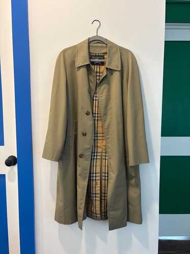 ジャケット・アウター 1980s BURBERRYS COTTON TRENCH COAT 1980s Burberrys Tan Brown Classic Trench Coat Jacket Plaid