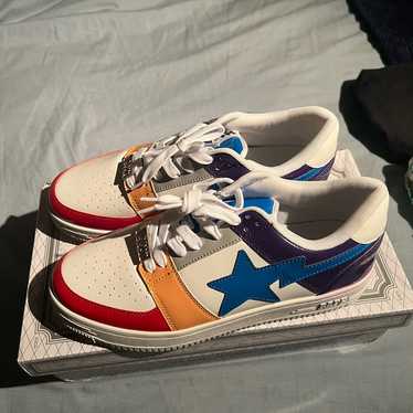 A Bathing Ape Bapesta Low Crazy White ホワイト A-Bathing-Ape-Bapesta-Low-
