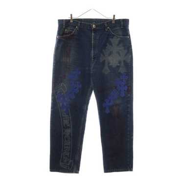 X*様 Chrom heartsブラックポロシャツ XL ジッパー付き　ジーンズ Chrome hearts denim pants - Gem