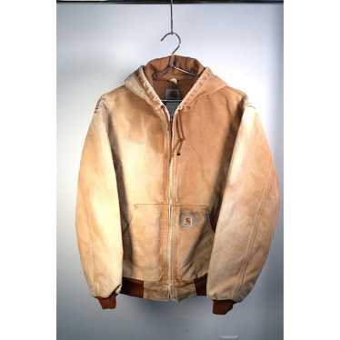 [中古]Carhartt J131-BRN ブラウン ジャケット M VINTAGE USA CARHARTT J131 BRN BROWN CANVAS THERMAL LINED