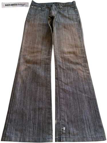 パンツ Japanese Label semanticdesign flarepants Japanese brand flare semantic - Gem