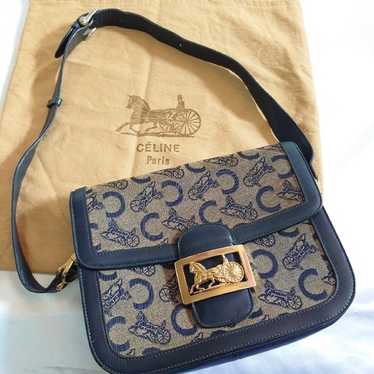 【CELINE】vintage horse carriage canvas leather★ショルダー CELINE Horse Carriage – VintageShop solo