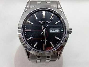 SEIKO セイコー SOLRA ソーラー V158-0AA0 腕時計 MEN' S SEIKO SOLAR V158-0AA0 GOLD TONE DAY DATE CALENDAR