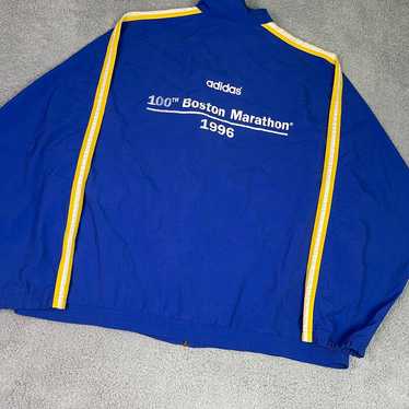 Vintage 2004 Boston Marathon Adidas Windbreaker Jacket Size