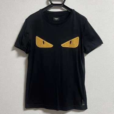 希少【FENDI】バッグ バグズ アイズ エンボス スタッド T シャツ FENDI フェンディ トップス クルーネックTシャツ 12CPC-19-5648