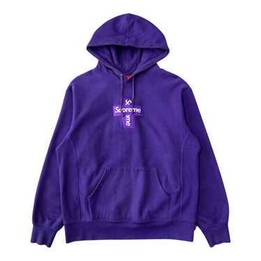 Supreme Cross Box Logo Hooded Sweatshirt Black Men's - FW20 - US
