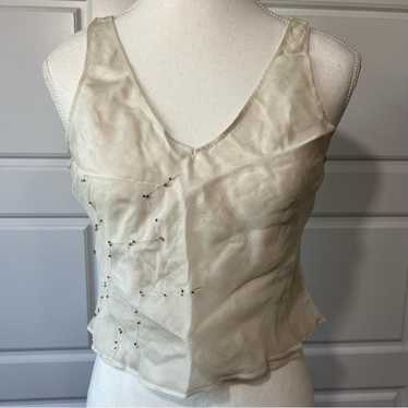 BCBGMAXAZRIA Women's Tank top - Cream/White - 4 – 