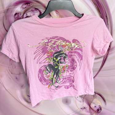 Ed hardy pink tee - Gem