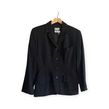 1990s black blazer dkny - Gem