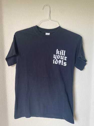 ⭐️未使用品KILL YOUR IDOLS Ｌ/S TEE ＬサイズUSA製☆ kill-your-idols-black-back.png