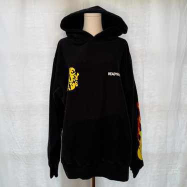 【READYMADE】HOODIE ARCH LOGO / BLACK 要在庫確認 男女兼用 POWER＆FORCE ARCH LOGO HOODIE 全2色 – BANDEL®︎｜公式