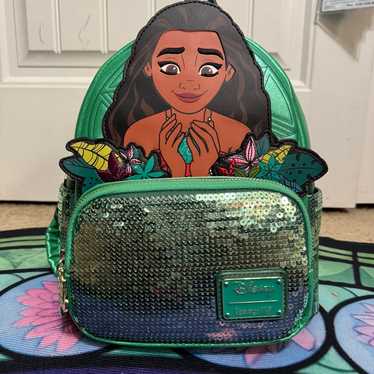 【Lounge Fly】Moana Princess Scene Series Mini Backpack Amazon.com | Loungefly Disney Moana Princess Scene Mini