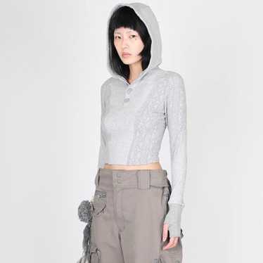 トップス hyeinseo hooded croped top (size:1)GR8 HYEIN SEO | HOODED CROP TOP CREAM | L'ARMOIRE