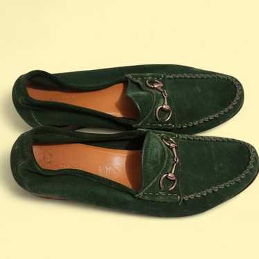 Gucci suede loafers green - Gem