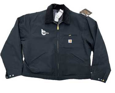 【希少】USA製 Carhartt Detroit jacket J01 BLK Carhartt J01 BLK Duck Detroit Work Jacket Men's Size 54