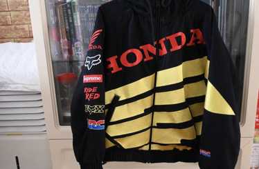 Supreme x Honda Fox Racing Puffy Zip Up Jacket 'Green' SUP