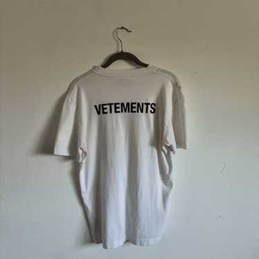 Vetements White Staff Entry Level T-Shirt Vetements