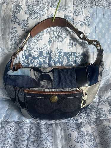 Coach denim patchwork hobo - Gem