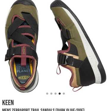 靴 KEEN ZERRAPORT TRAIL 27cm Keen Men's Zerraport Trail Sneakers in Triple Black/Black KEEN