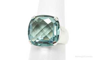 Swarovski blue crystal ring - Gem