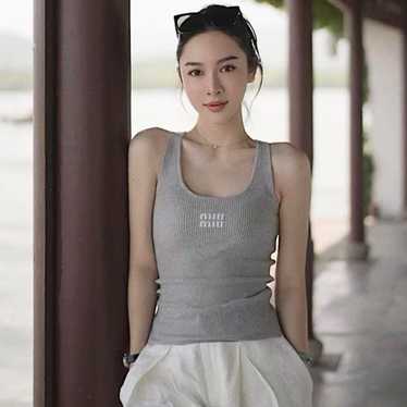 ミーアンドモウ　miandmou ベストcotton vest blouse ミーアンドモウ miandmou ベスト cotton vest blouse - メルカリ