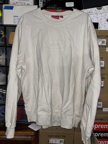 トップス Supreme cutout logo Crewneck Natural  M Supreme Cutout Logo Crewneck Natural Men's - SS20 - US
