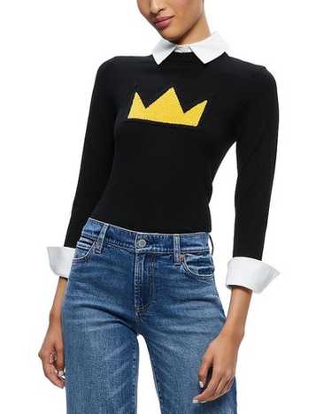 ❣️秋冬人気作 ♡ Alice+Olivia 黒パールジャケット 新品♡　552 ❣️秋冬人気作 ♡ Alice+Olivia 黒パールジャケット 新品♡ 552