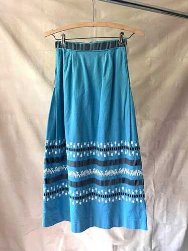 スカート vintage Guatemala hand stitch skirt Vintage 1950s Embroidered Guatemalan Skirt | Barn Owl