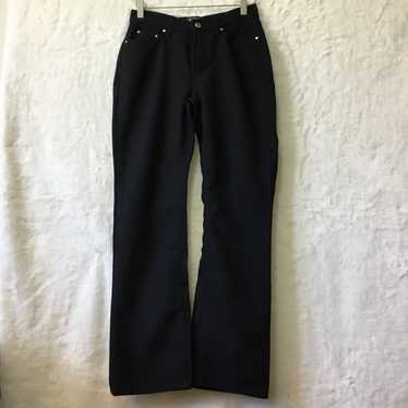 GIANFRANCO FERRE JEANS Slim Tapered Leg Women's Black Pants