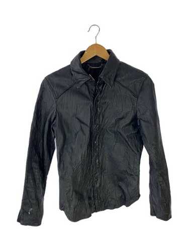 00s y2k vanquish leather shirts black 44-送料当店負担