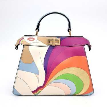 FENDI Peekaboo I See U ナイロン ミディアム バッグ Peekaboo ISeeU Medium Leather Beige | Fendi