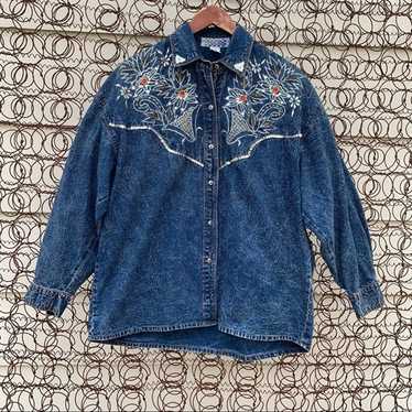 【コンビニ受取対応商品】 Vintage denim shirt acid - Gem トップス