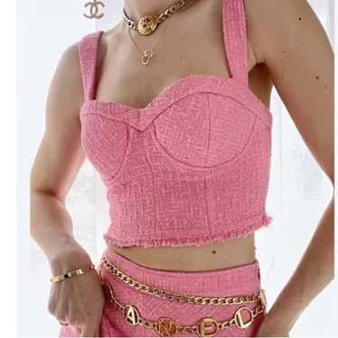 Zara tweed bustier crop - Gem