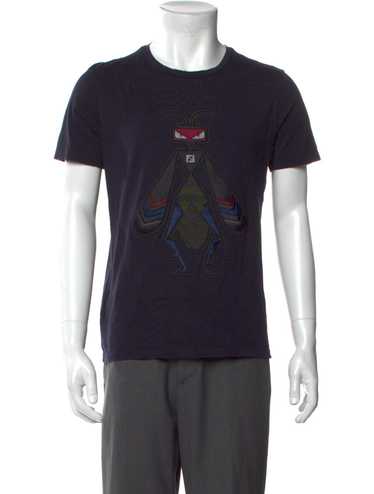 FENDI - 新品　FENDI  MonsterTシャツ　ブルー シャツ シルク ブルー | Fendi