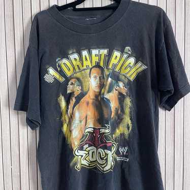 Vintage WWE The Rock 2002 Big Print T-shirt Mens Medium | eBay