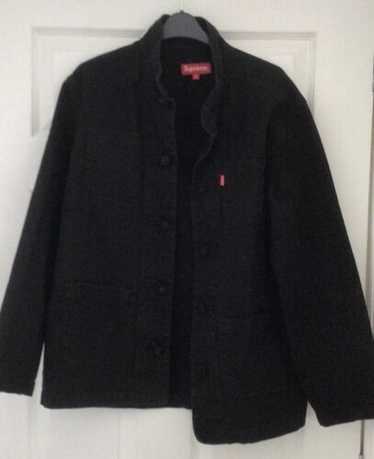 Supreme Mandarin collar jacket M hoodie coat Jacket black