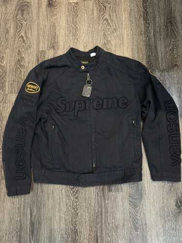 Supreme Vanson Cordura Cotton Jacket 黒 M｜Yahoo!フリマ（旧